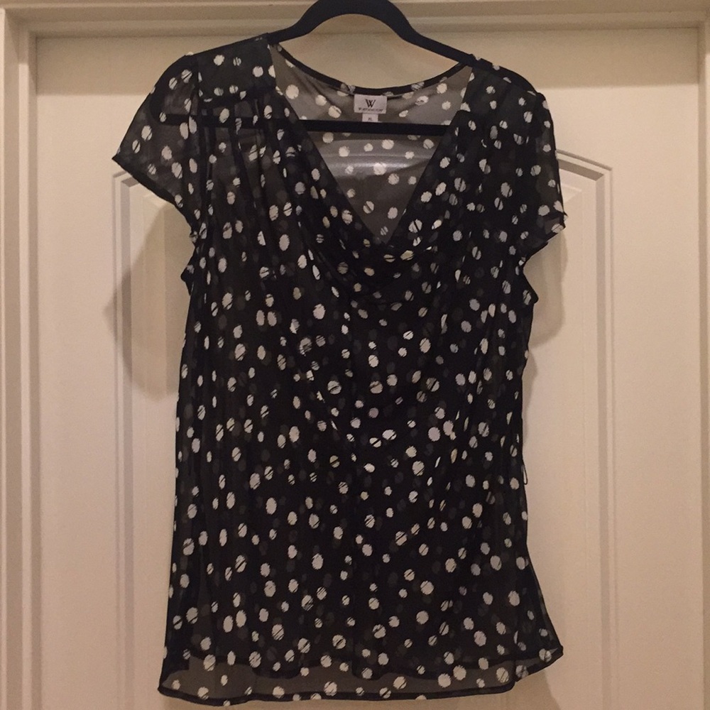 Sheer, flirty layering top - (A-17)